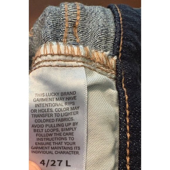 Lucky Brand Denim Sweet Mid Rise Boot Bootcut Leg Jeans Size 27 or US 4 LONG - Picture 12 of 13